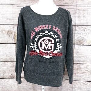 Gas Monkey Garage Grey Sweatshirt Size M